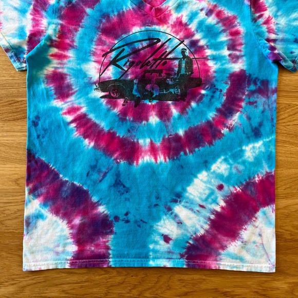 Vintage Tie Dye T-shirt Tee Obscure Garage Band Rigoletto UNISEX M One of a Kind - Picture 8 of 11